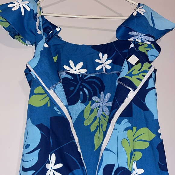 Vintage Hoku Hawaiian Long Dress Size L - Picture 5 of 6